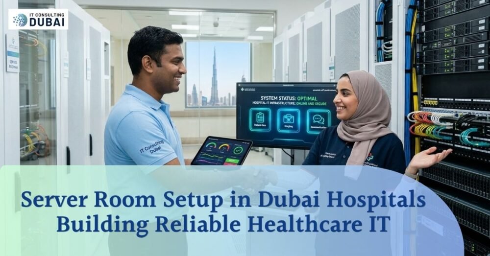 Server Room Setup in Dubai Hospitals Building Reliable Healthcare IT