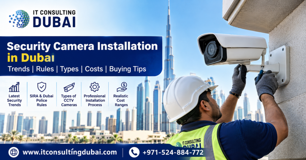 Security camera installation in Dubai